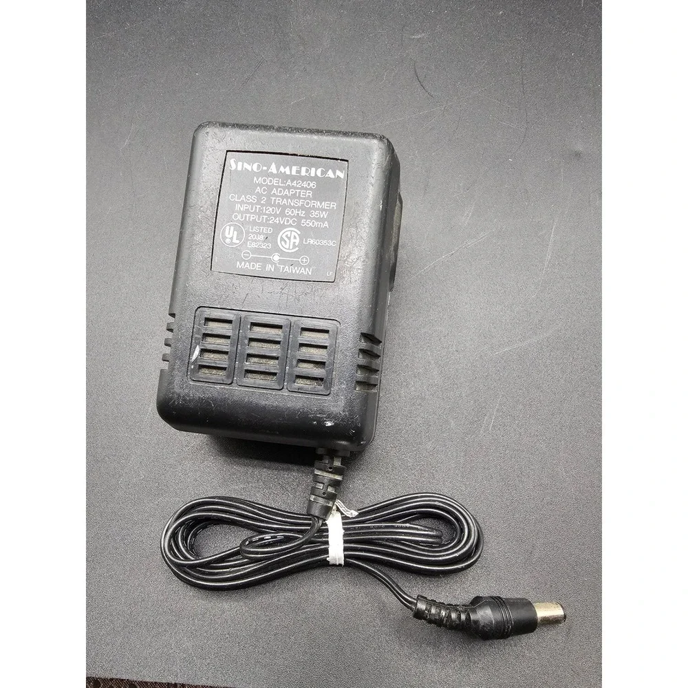 Sino-American A42406 AC Adapter Class 2 Transformer 24VDC 550mA Power Supply 2